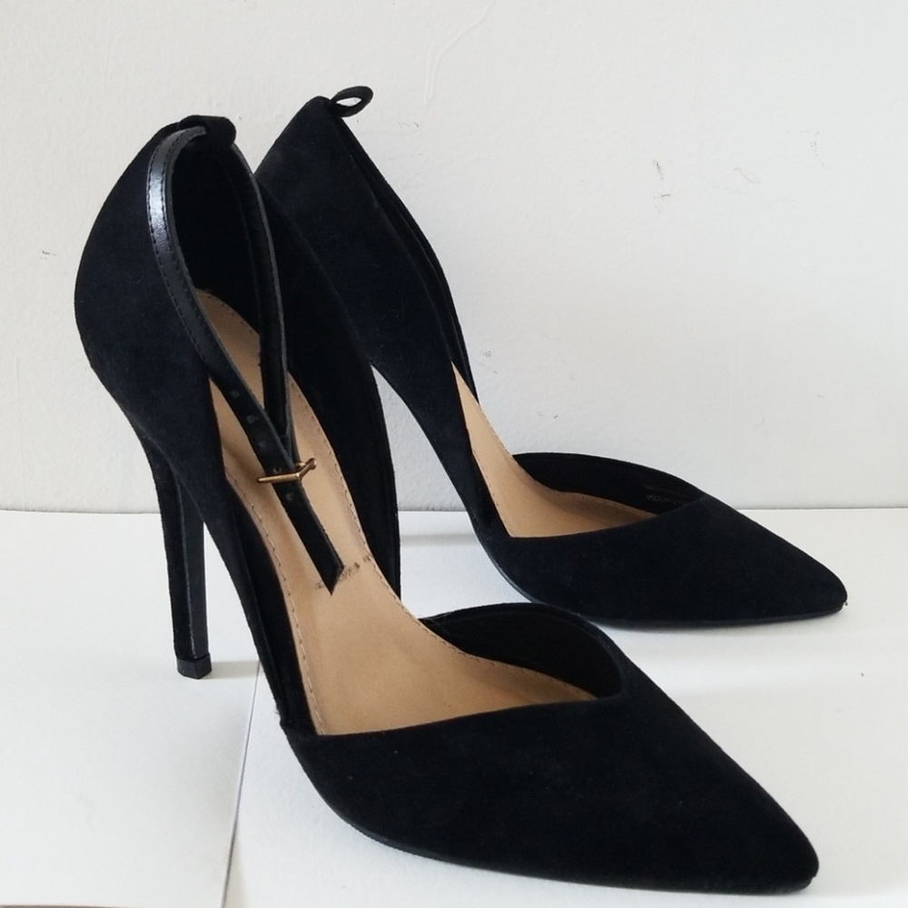 Black ankle-strap Heels